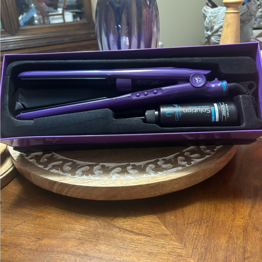 Purple Hair Straightener by Royale Pro